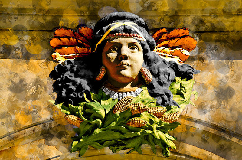 14) La Demoiselle Indiens d’Amérique Landscape